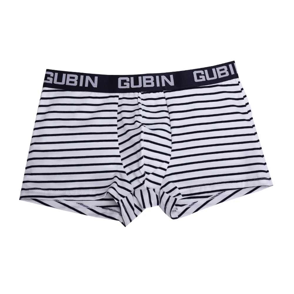 

Mens Casual Boxer Briefs Striped Underwear Comfortable Panties Homewear Short Pants Man Casual Underpants Panties