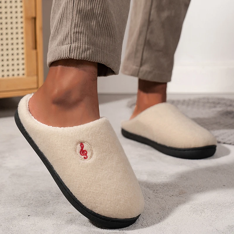 Lucyever женские тапочки на плоской подошве с хлопковым верхом и флисовой