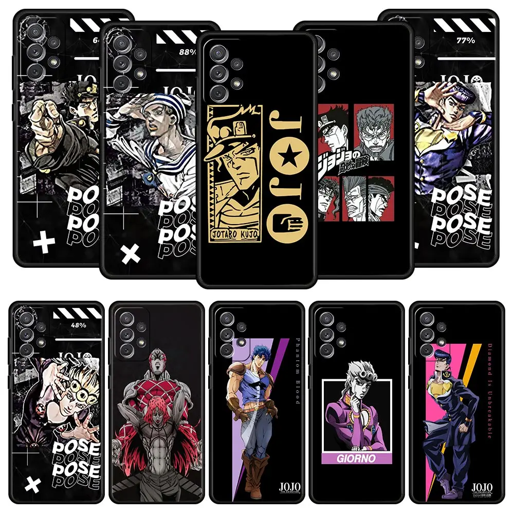 

Anime JoJo Bizarre Adventure Phone Case For Samsung A13 A51 A71 A41 A31 A21S A11 A03S A12 A32 A52 A22 A23 A33 A53 A73 5G Cover