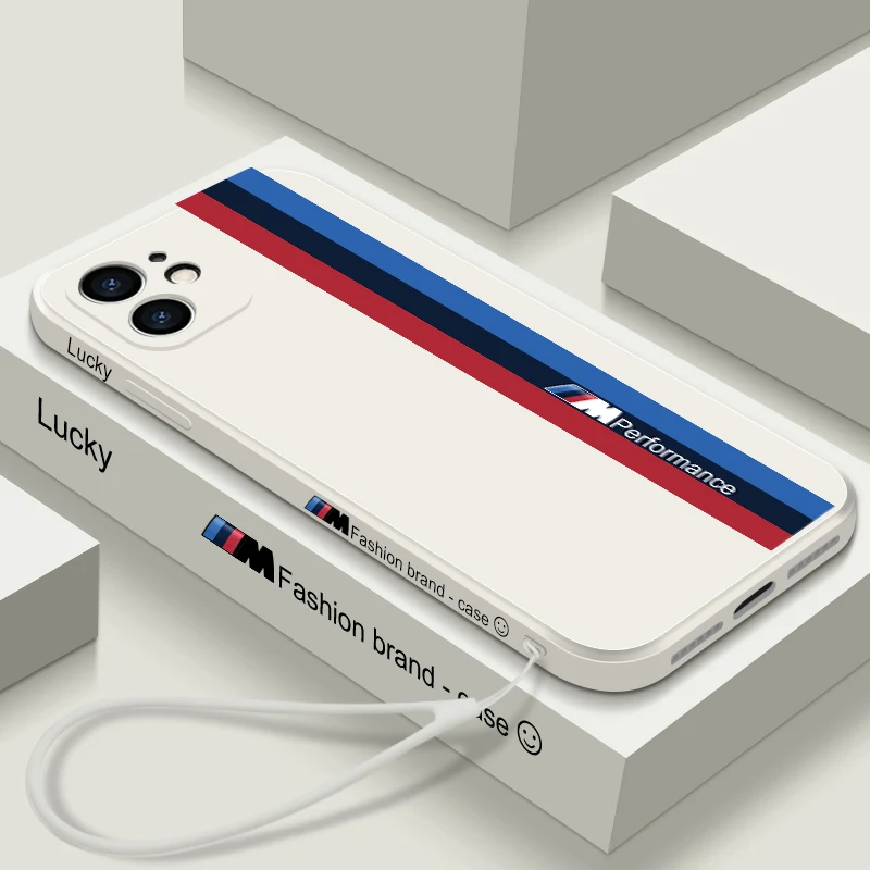 

Newest Fashion Case For Iphone 12 11 Pro Max 12 Mini XS XR X 6 7 8 Plus Case Straight Edge Soft Liquid Silicone Protective Cover