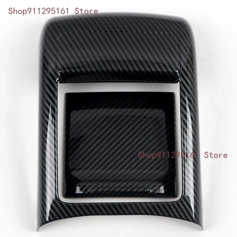 

For Subaru WRX STi 2014-2019 Carbon Style Rear Armrest Box A/C Air Outlet Vent Frame Sticker Cover Trim Car Styling