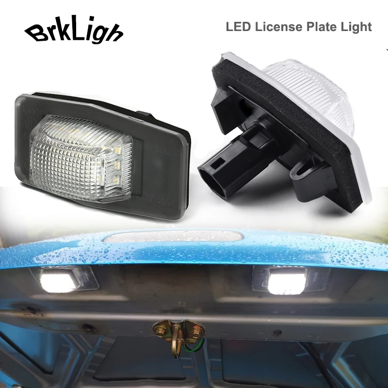 

2x For Mazda 323 Miata Protege MX-5 MPV Tribute LED Number License Plate Lights Lmaps For Ford Escape Maverick Laser Car-Styling