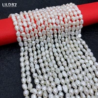 natural freshwater pearl rice shape beads aagrade double sided light pearl charm jewelry diy bracelet necklace earring accessory