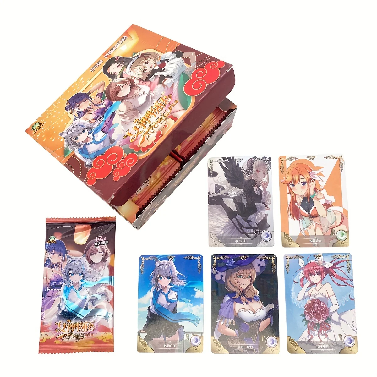 

150pcs/box Goddess Monogatari Full Manga Anime Doujin Collection Card Girls Rare Collection Card Birthday Holiday Gift
