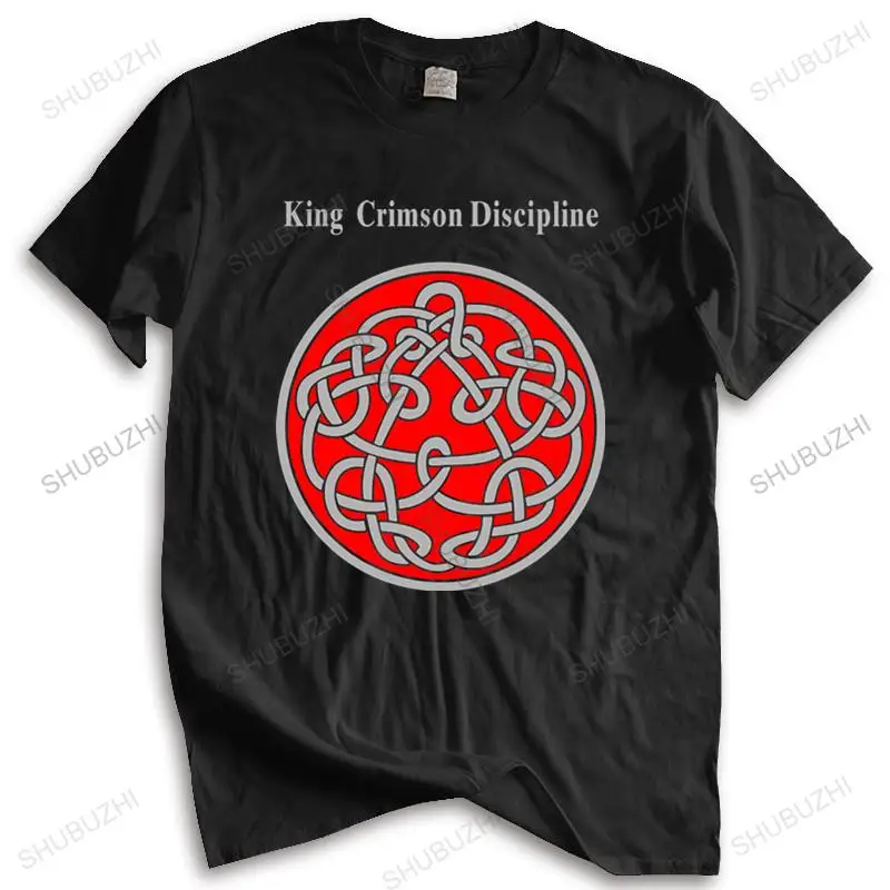 

Men Cotton T Shirt Summer Brand Tshirt King Crimson Men's Discipline Black T-shirt Black Summer Men'S Tee Top Tees Mens Tshirt