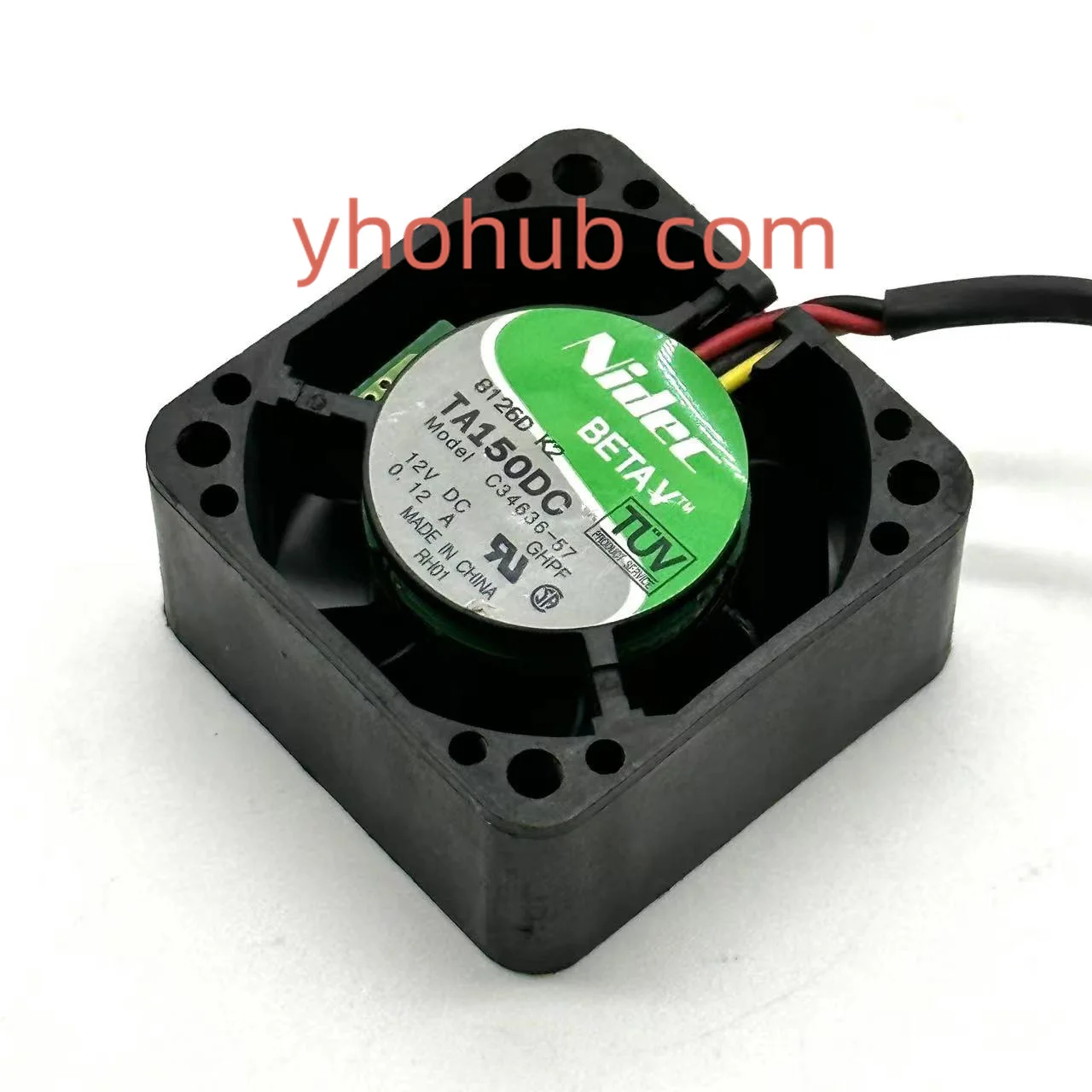 Серверный охлаждающий вентилятор NIDEC TA150DC C34636-57 GHPF DC 12 В 0.12A 3-Wire 40x40x20 мм