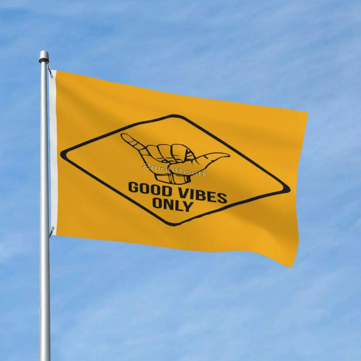 

Cool Shaka Flag Decor Modern Decorative Fade Resistant Drapey Bright