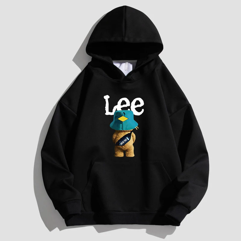 

Men's New Hoodie Luxury Bear Graphic Men's and Women's Hoodie Anime Street Apparel Harajuku Casual Printing Hooded Pullover