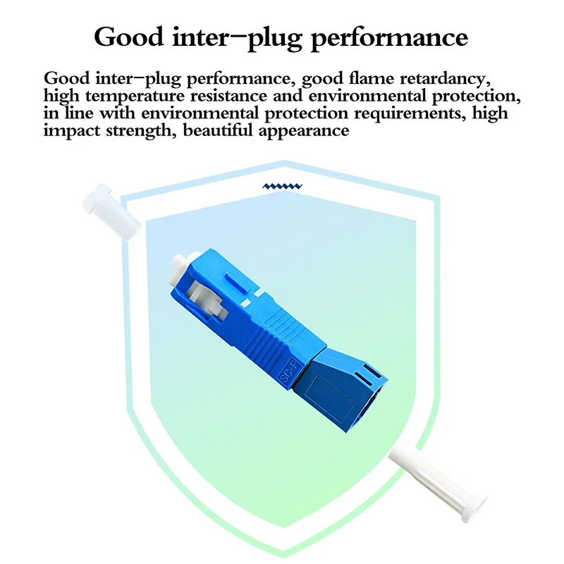 Одномодовый SC папа к LC мама Гибридный оптоволоконный адаптер соединитель для