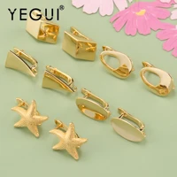 yegui m804jewelry accessories18k gold plated0 3 micronscharmshand madejewelry makingdiy earringsear clip10pcslot