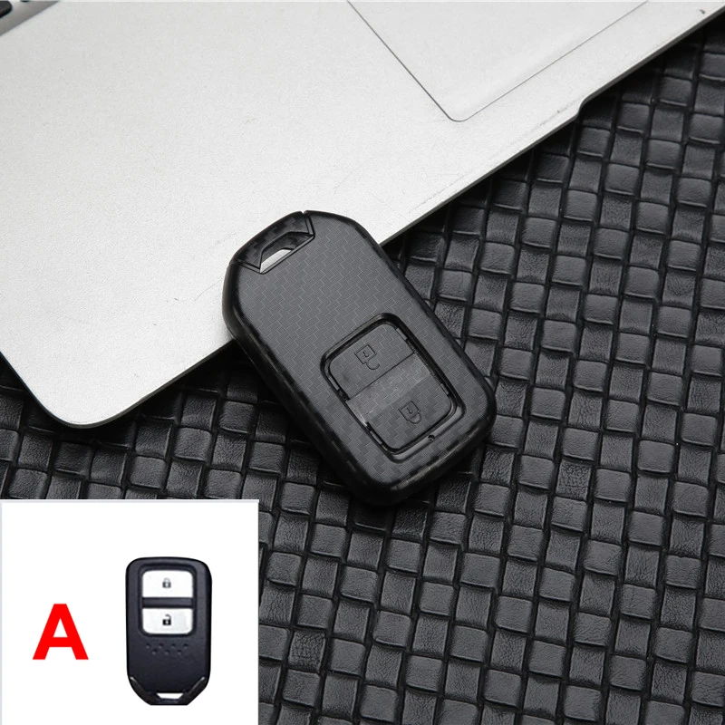 

Карбоновый чехол для ключей от автомобиля Honda Civic CR-V HR-V Accord Jade Jazz City Pilot Crider Odyssey 2015 2016-2018 2019, сумка-брелок