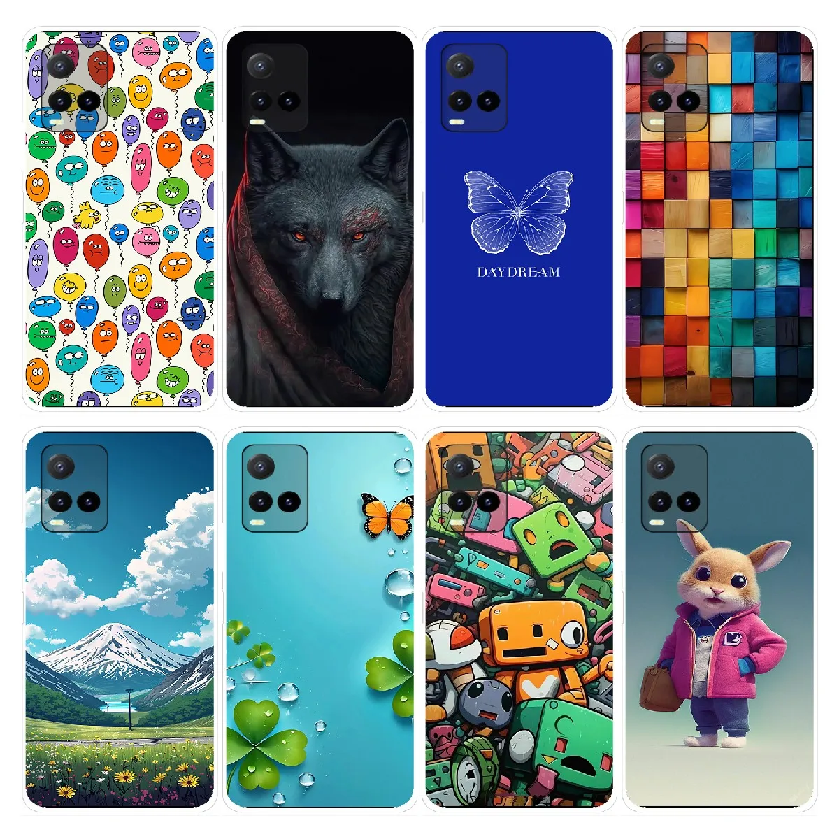 ДЛЯ Vivo Y33s V2109 чехол Новый Стильный цветочный мраморный прозрачный силиконовый