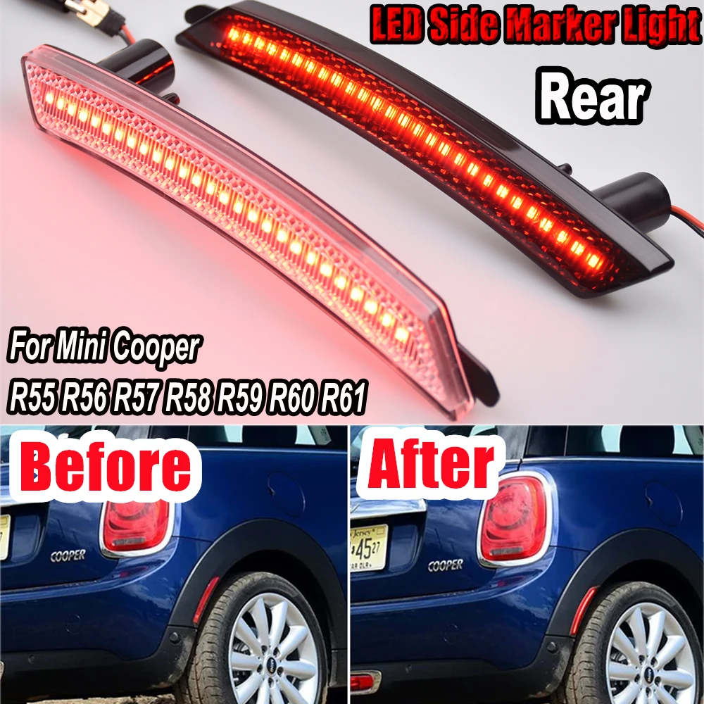 

Аксессуары для замены передних/задних ламп Sidemarker для MINI Cooper R55 R56 R57 R58 R59 R60 2007-2013/14, Стайлинг автомобиля