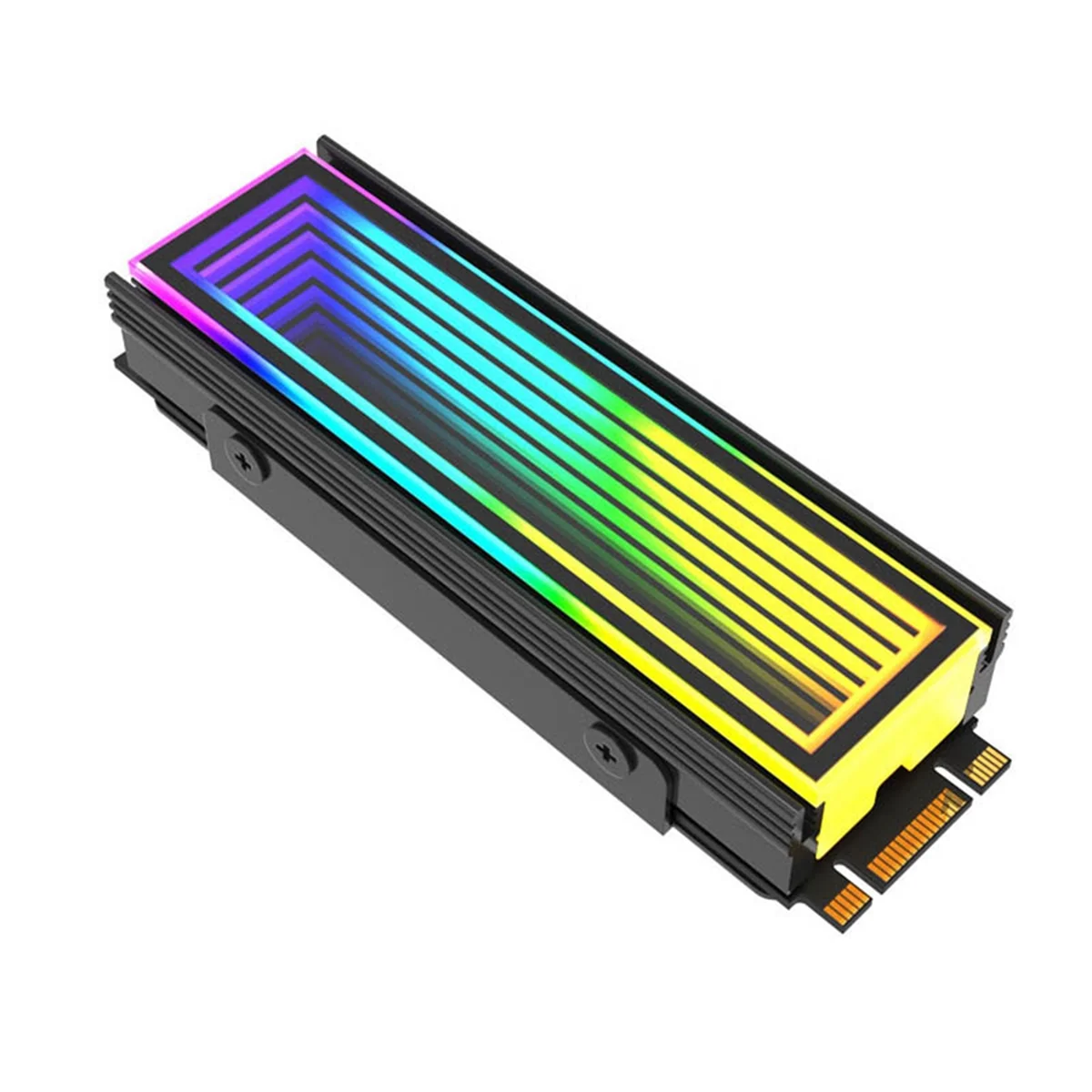 Компьютерный радиатор M.2 ARGB 2280 SSD M2 для ПК RGB Nvme охладитель бесконечный эффект