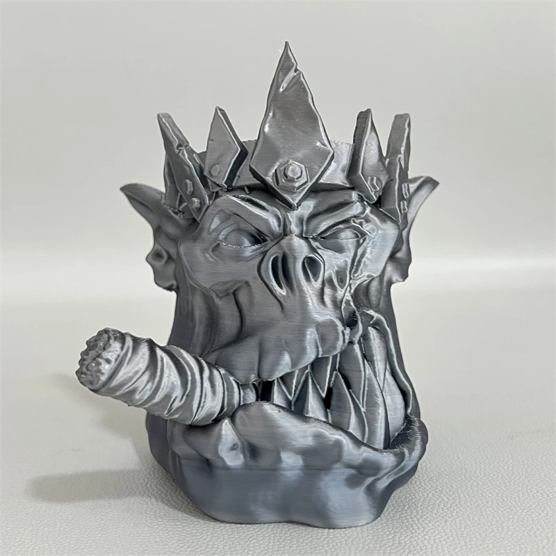 Накладка на фаркоп Monster Crown, серебристо-коричневая, пластиковая, в виде фигурки из фильма ужасов, украшение на заднюю часть автомобиля, мрачный декор, подарок для водителя (art.: 3920d7be87515) - 3920d7be87515