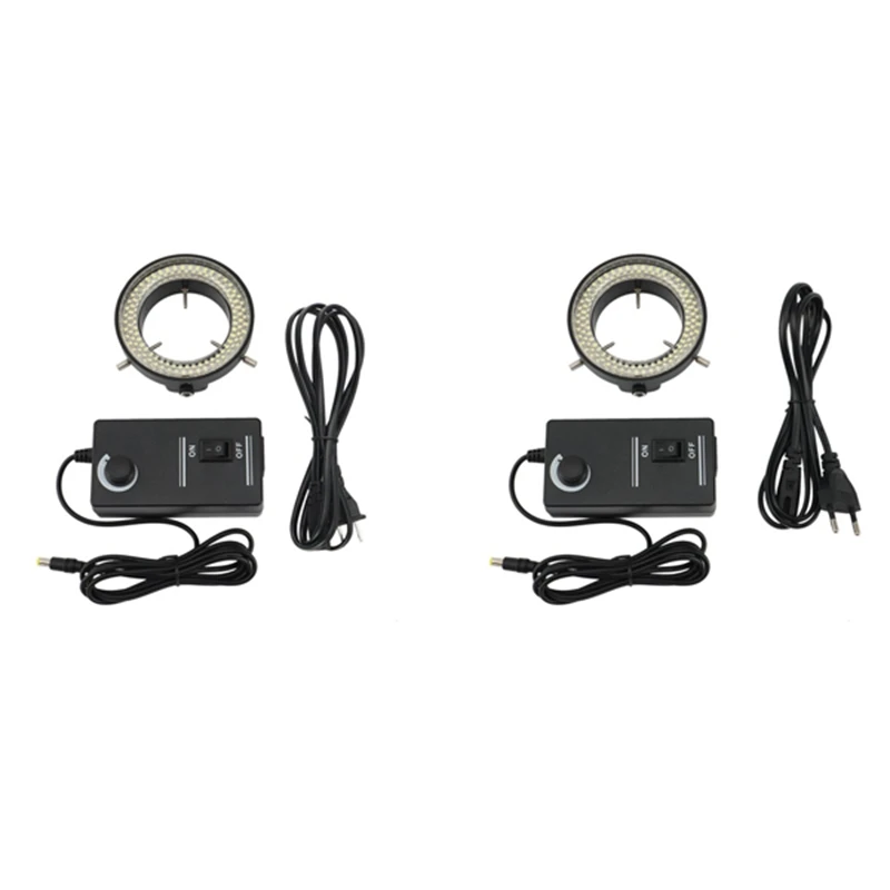 

GTBL Adjustable 144 LED Ring Light Lamp For Industrial Stereo Microscope Trinocular Microscope Digital Video Camera