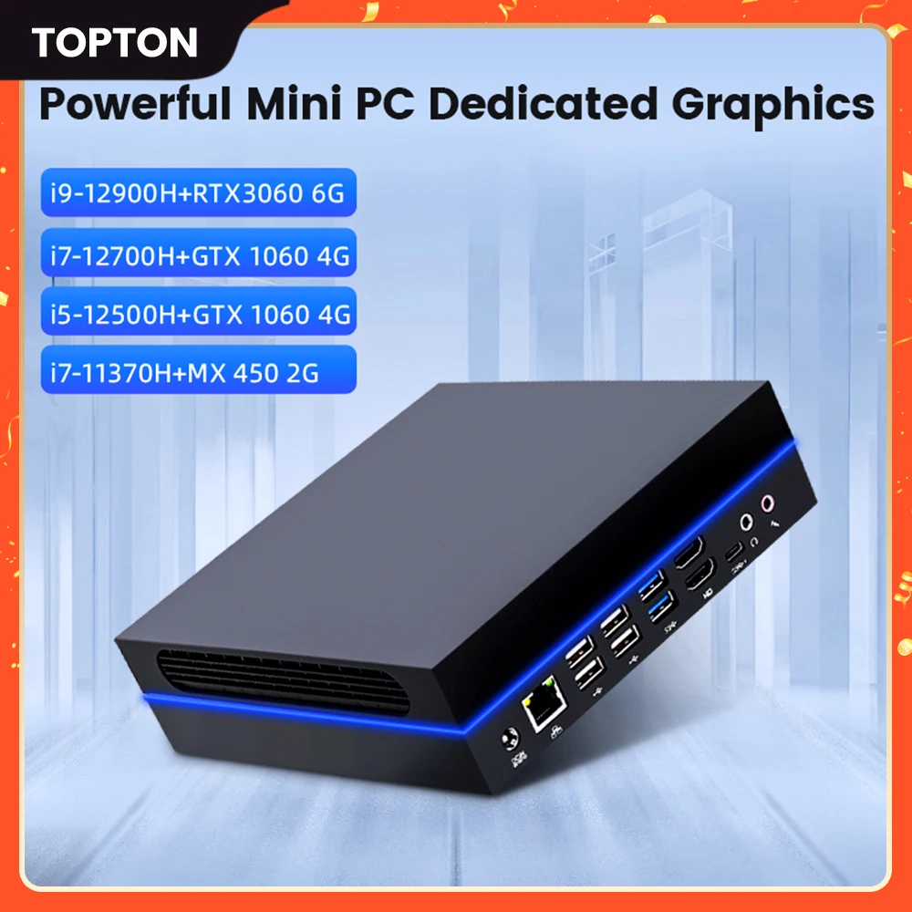 

Игровой мини-ПК 12th i9 12900H i7 12700H NVIDIA RTX3060 6G Thunderbolt 4 2 * DDR4 NVMe, игровой мини-компьютер Windows 11 8K UHD HTPC
