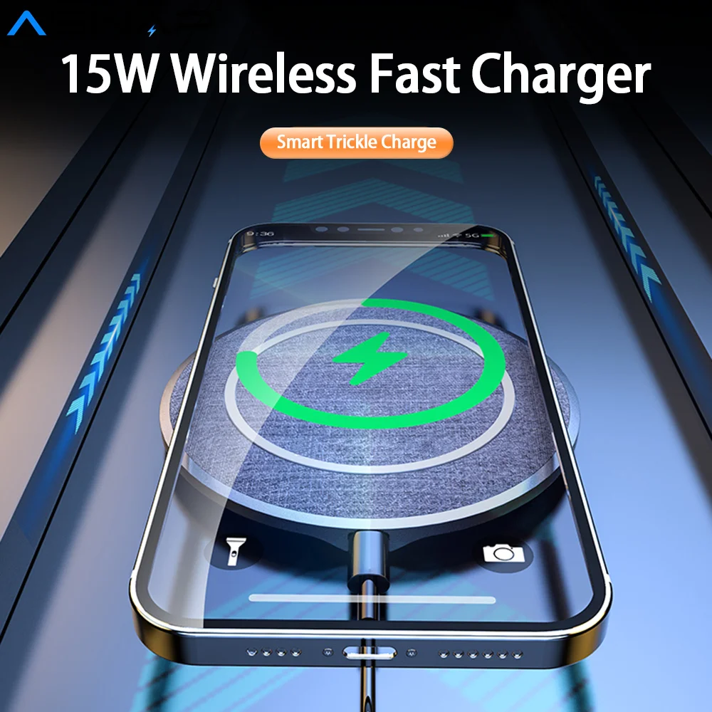 ASNAP 15W Fast Charging Pad Беспроводное магнитное зарядное устройство для