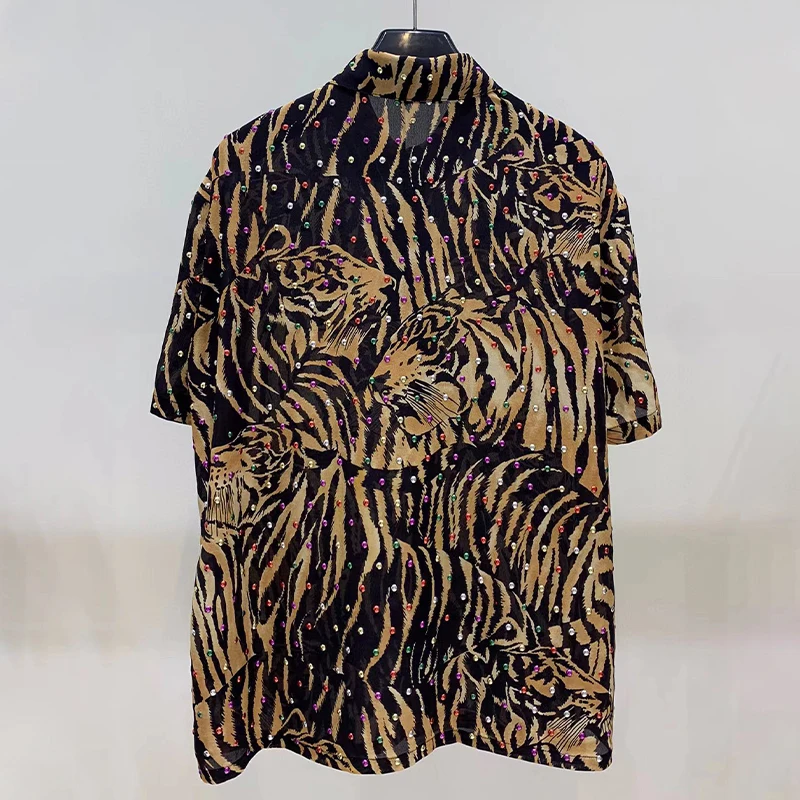 

Рубашка NIGO в горошек с принтом тигра Ngvp # nigo5159