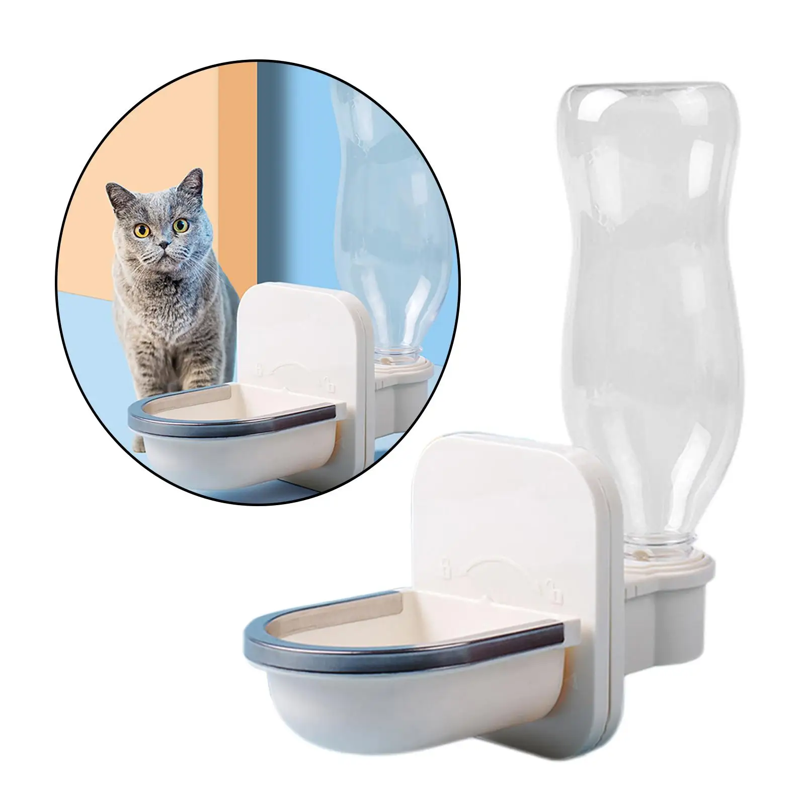 

Диспенсер для воды для ящика, автоматическая бутылка для воды, кормушки поилки, бутылка для воды для собак, щенков, морских свинок, крыс, коше...