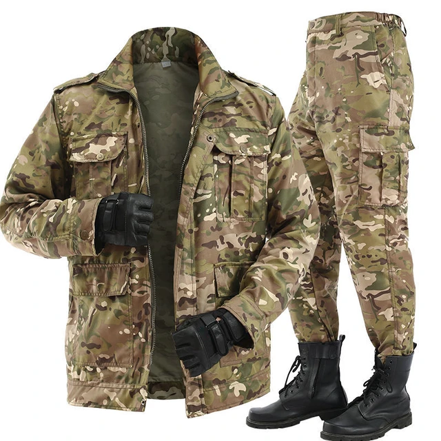 New Men's Tactical Fishing Suits Spring Camouflage Durable Thermal Work Clothing Autumn Outdoor Sports Windproof Hiking Jackets 1