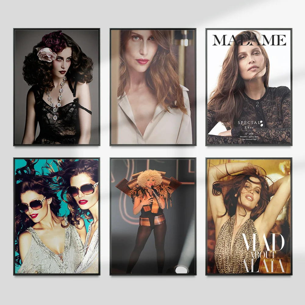 

Laetitia Casta Famous Fashion Model Poster Sexy Star Wall Picture Actress Photo Canvas Painting Decor