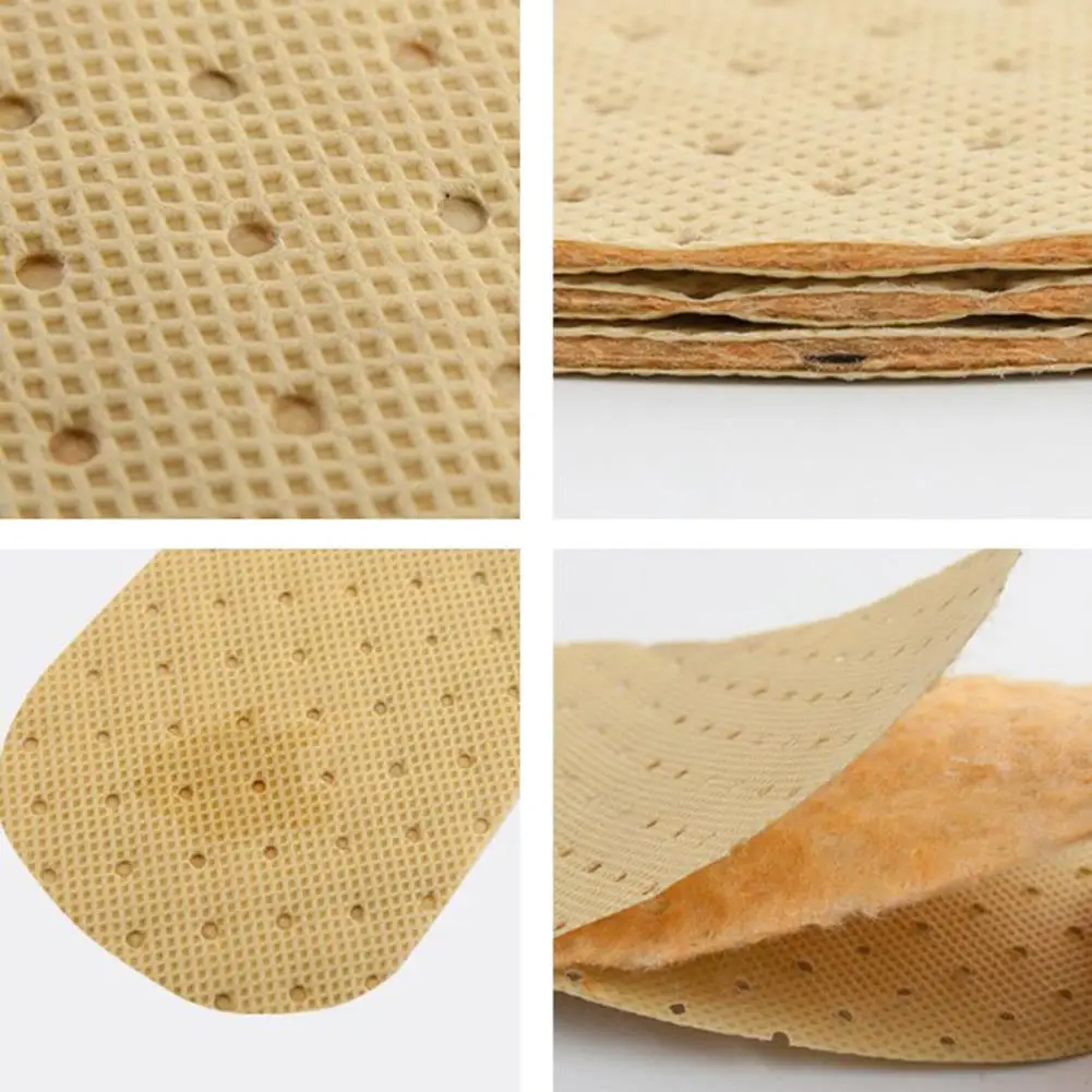 1 Pair Ultra Thin Breathable Deodorant Leather Insoles For Shoes Men Women Elevator Shoes Inner Sole Inserts Foot Care Shoe Pads