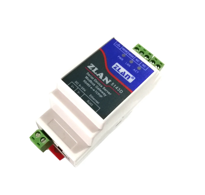 

DIN-Rail Modbus RS485 SERIAL port TO Ethernet Converter bidirectional transparent transmission between RS485 and RJ45