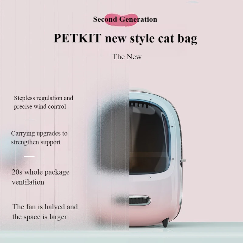 

Рюкзак PETKIT второго поколения для путешествий в винтажном стиле рюкзак для кошек космическая сумка-переноска для капсул дышащая дорожная су...