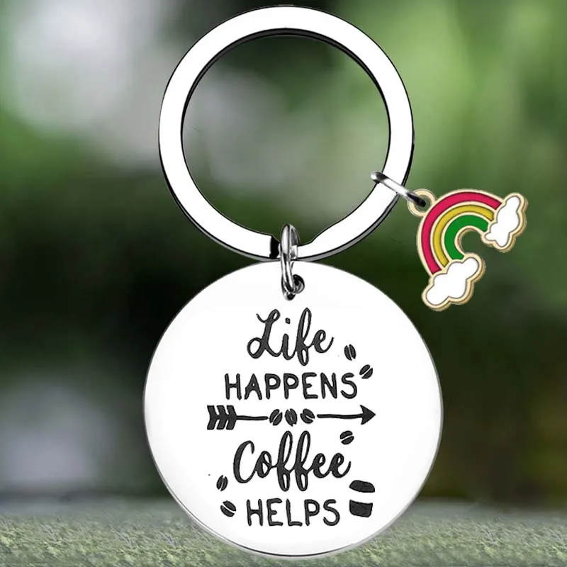 

Cute Inspirational Keychain friend dad mom family Key Chain Pendant Jewelry Birthday Christmas Gift