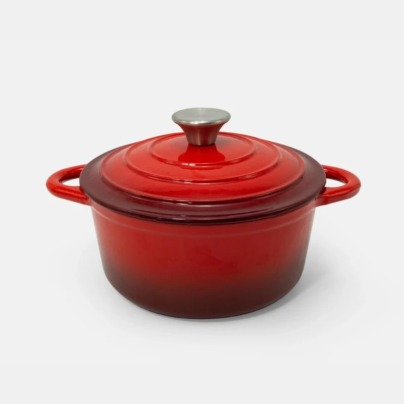 

CookPro 2,8 Qt. Кастрюля из жаростойкого материала с красным эмалевым покрытием
