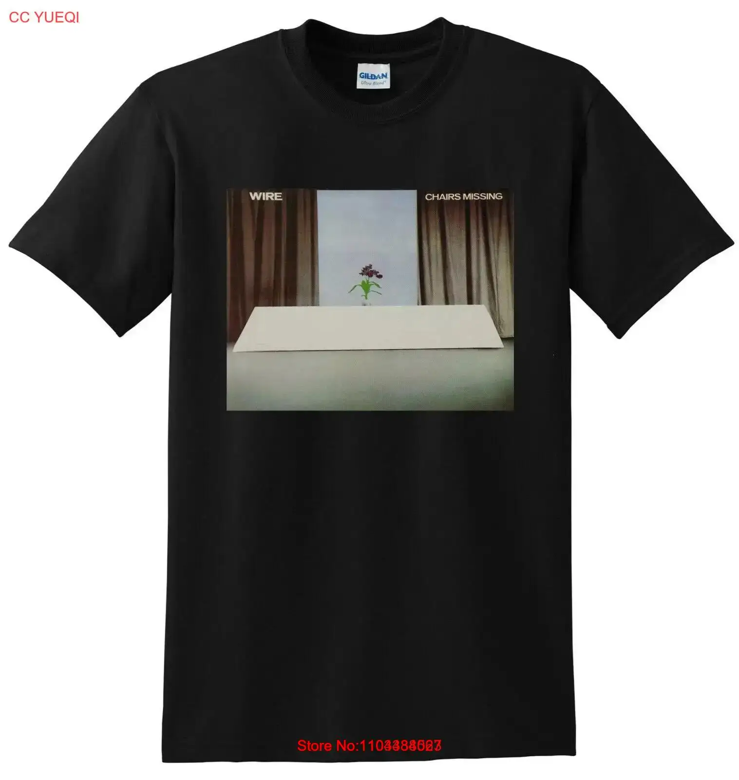 ФУТБОЛКА WIRE стулья пропала виниловая обложка для компакт-диска МАЛЕНЬКАЯ