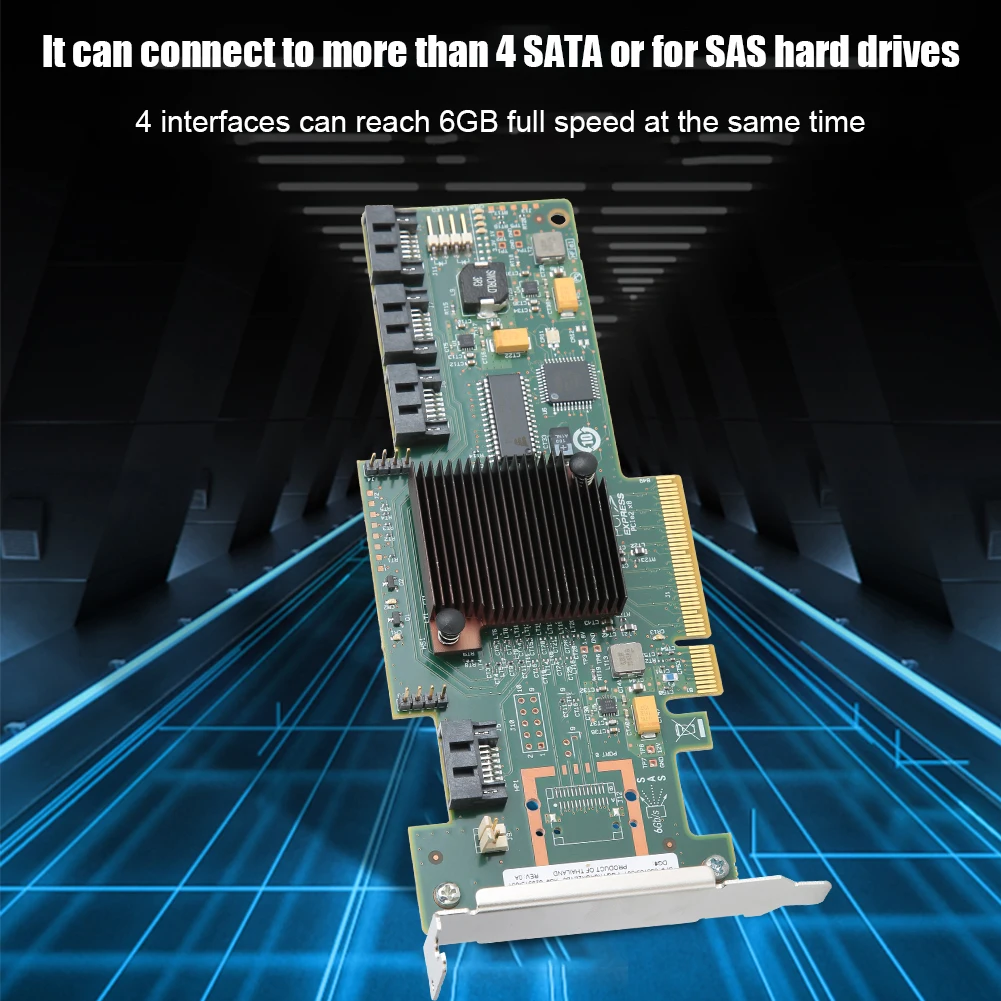 Двухрежимная SATA для SAS 4-портовая дисковая карта с короткой рамкой LSi 9212-4i на 6 ГБ