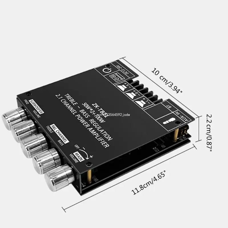 ZK TB21 2 1-канальный модуль цифрового усилителя мощности BT5.0 с чипом TPA3116D2 AUX входы 50