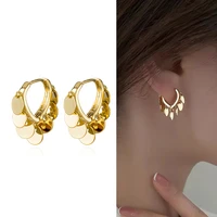 new punk circle earrings vintage geometirc tassel earrings circle earclip women korean fashion jewelry accesorios mujer 2020