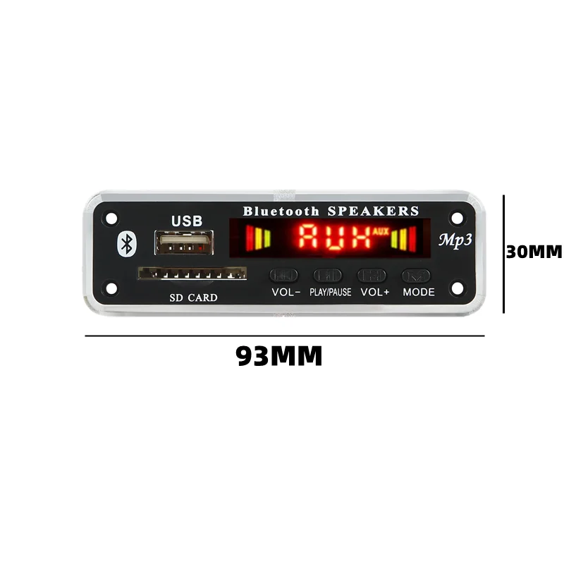 60 Вт усилитель 12 в 22 MP3 декодер плата Bluetooth 5 0 2*30 плеер USB записывающий модуль FM AUX