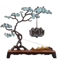 backflow aromatherapy stove ornaments chinese style copper incense burner creative decoration zen garden decoracao para casa b