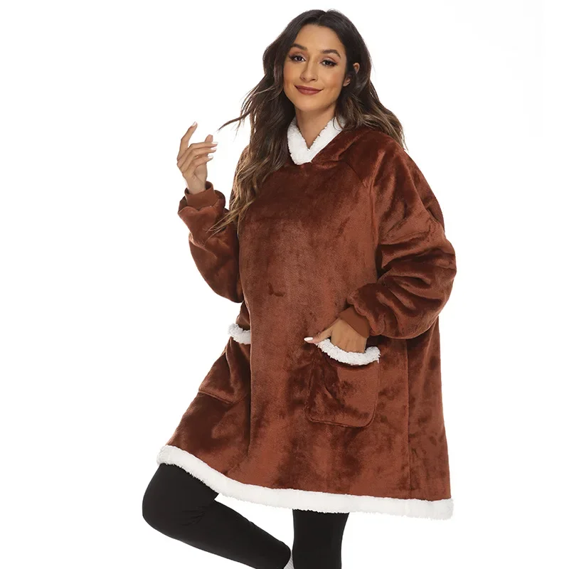 Осень/зима синее зеленое одеяло для телевизора брюки стеганая толстовка с