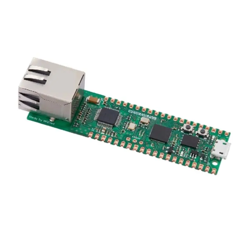 Фото Отладочная плата ABUO-W5500-EVB-Pico2 Ethernet для разработки, аппаратная плата для оценки микроконтроллеров TCP/IP №1