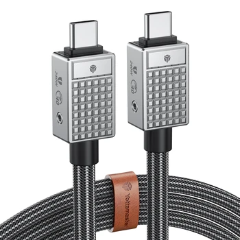 Yottamaster 맥북 아이패드 프로 에어용 USB C 케이블, 썬더볼트 4 충전 케이블, 240W, 8K @ 60Hz 비디오 출력, 40Gbps