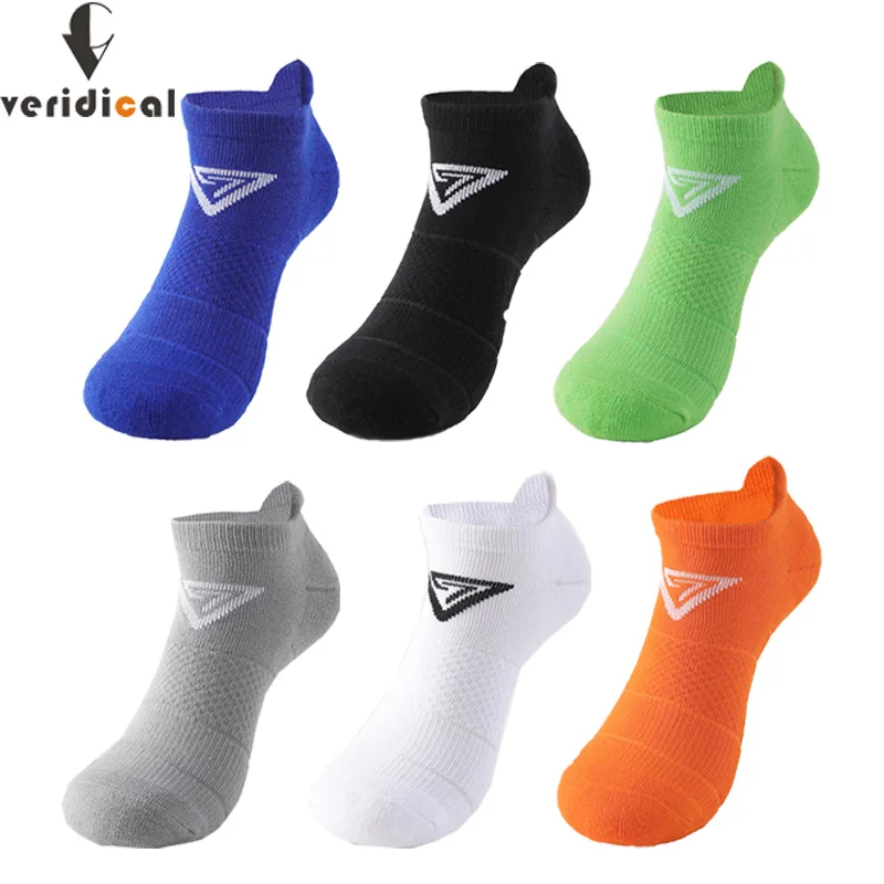 

Носки компрессионные спортивные до щиколотки, хлопковые сетчатые амортизирующие носки для марафона, бега, велосипеда, путешествий, фитнеса, баскетбола, 5 пар