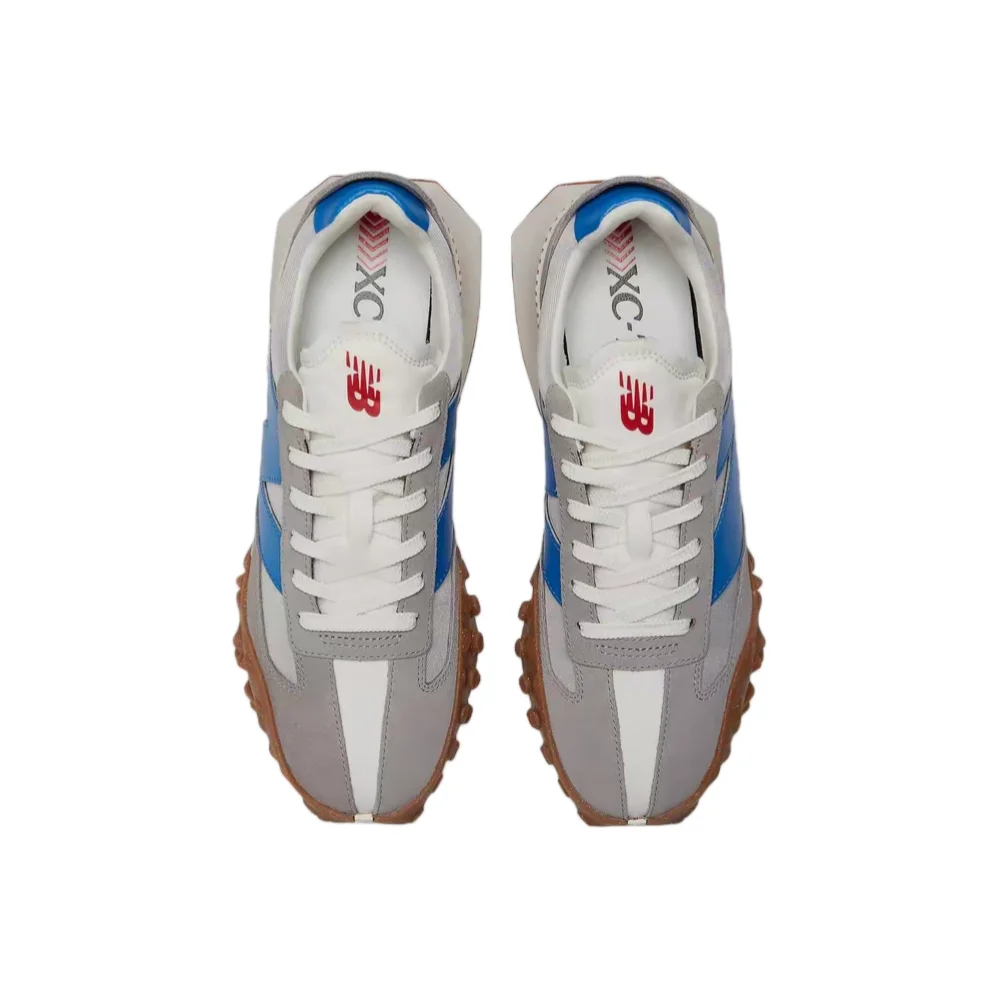 Фото Кроссовки New Balance XC-72 унисекс, низкие, для бега – серые/синие, ткань/кожа, прочная резиновая подошва и удобные UXC72VD №4