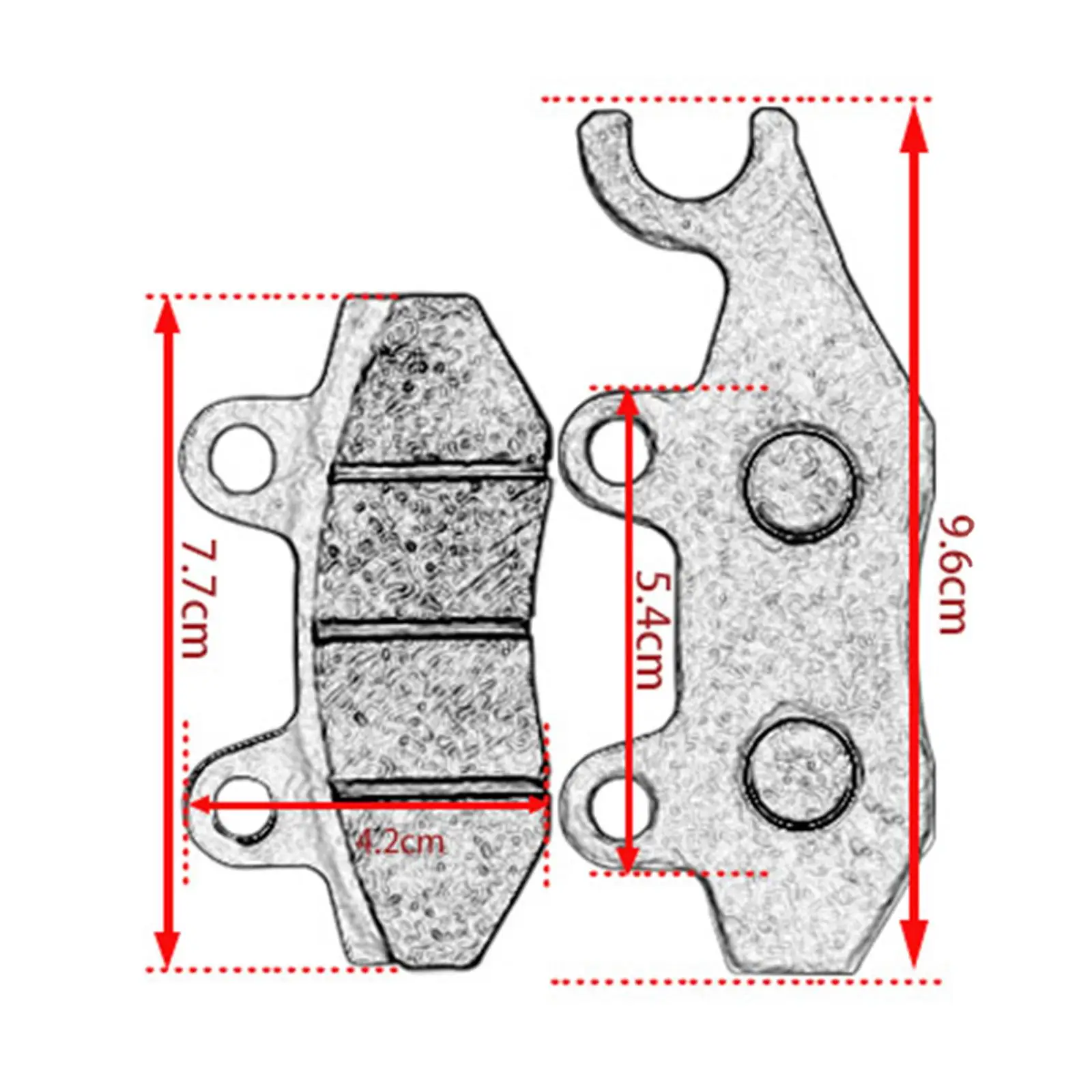 Металлические тормозные колодки прочные высокопроизводительные аксессуары