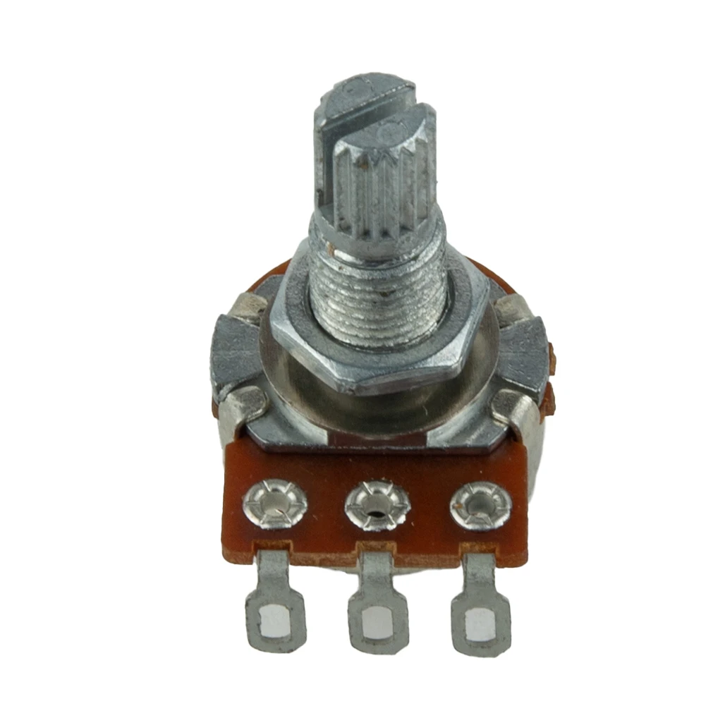 

Brand New Guitar Potentiometer Guitar Parts/kits A500K Approx.10g B250K B500K Metal Plastic Potentiometer 1 Pcs