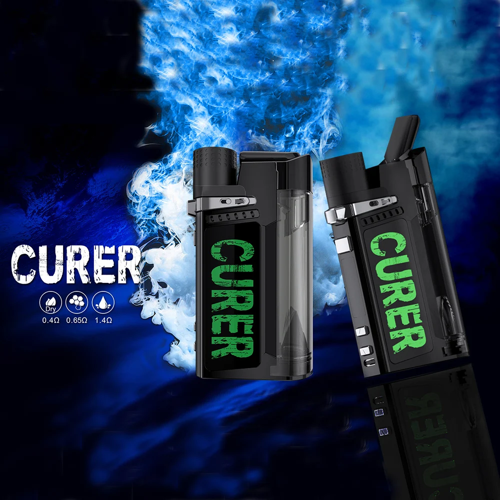 

3 in1 Curer Electric Dab Rig Kit 1500mah Battery With Power /Temperature 2 Control Mode For Dry Herb Oil Wax Concentrate