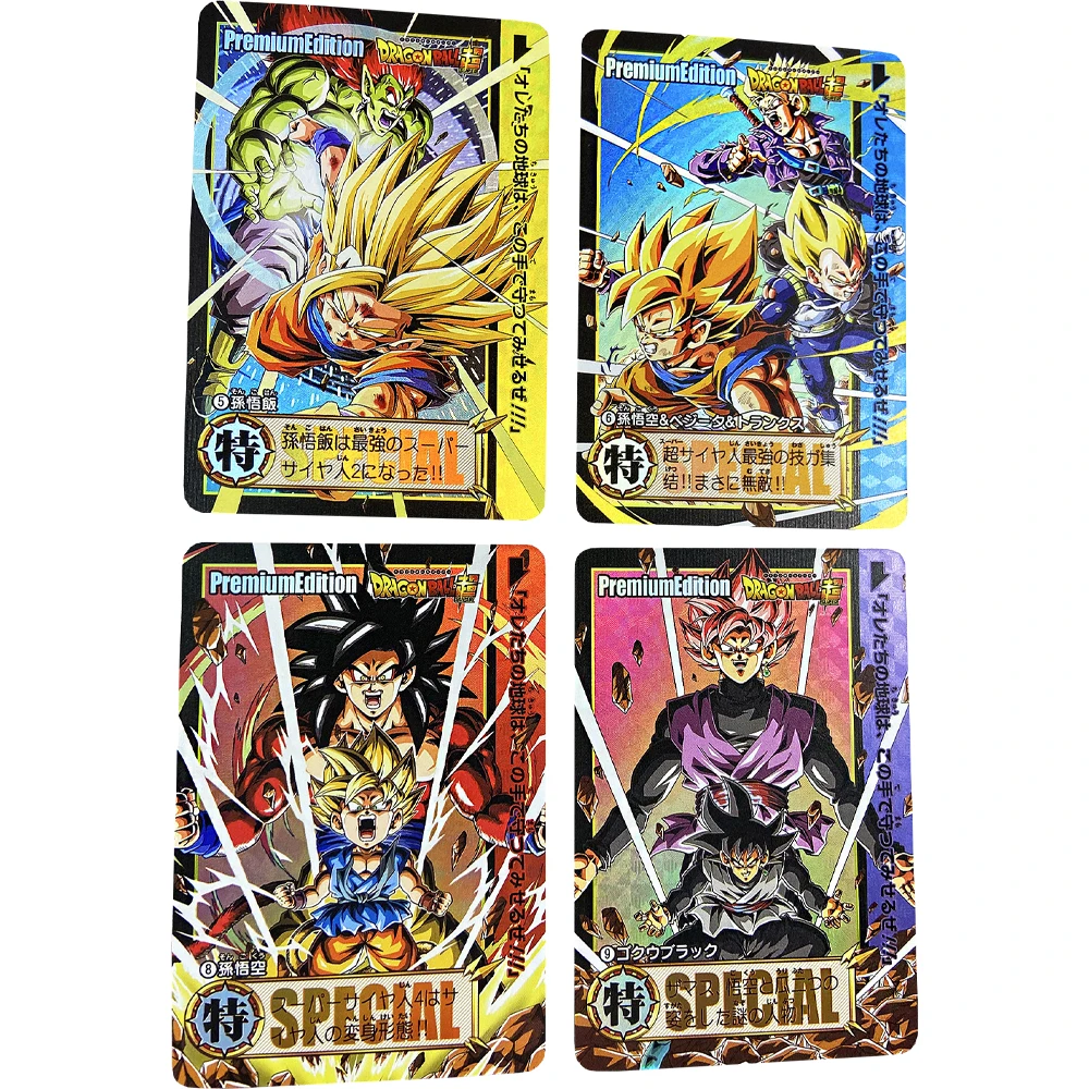 9 шт./компл. Dragon Ball Z Gt супер сайян файтинг флэш-карты Гоку Гохан Вегета игры аниме
