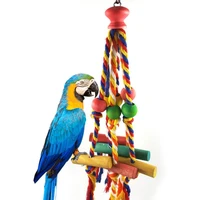 bird perches chew toy funny cotton rope parrot toy bite resistant bird tearing cockatiels training toy jouet pour perroquet bw