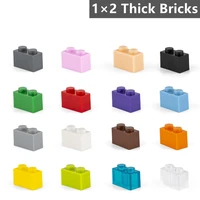120 pcs building blocks thick figures part bricks 1x2 dots compatible 3004 diy children kids educational creative assembly toys