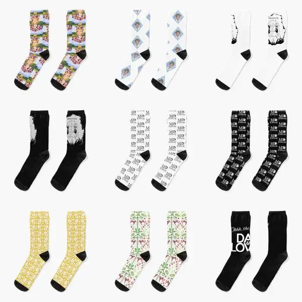Носки Midsommar с рисунком без выпускного вечера забавные черные мужские лучшие