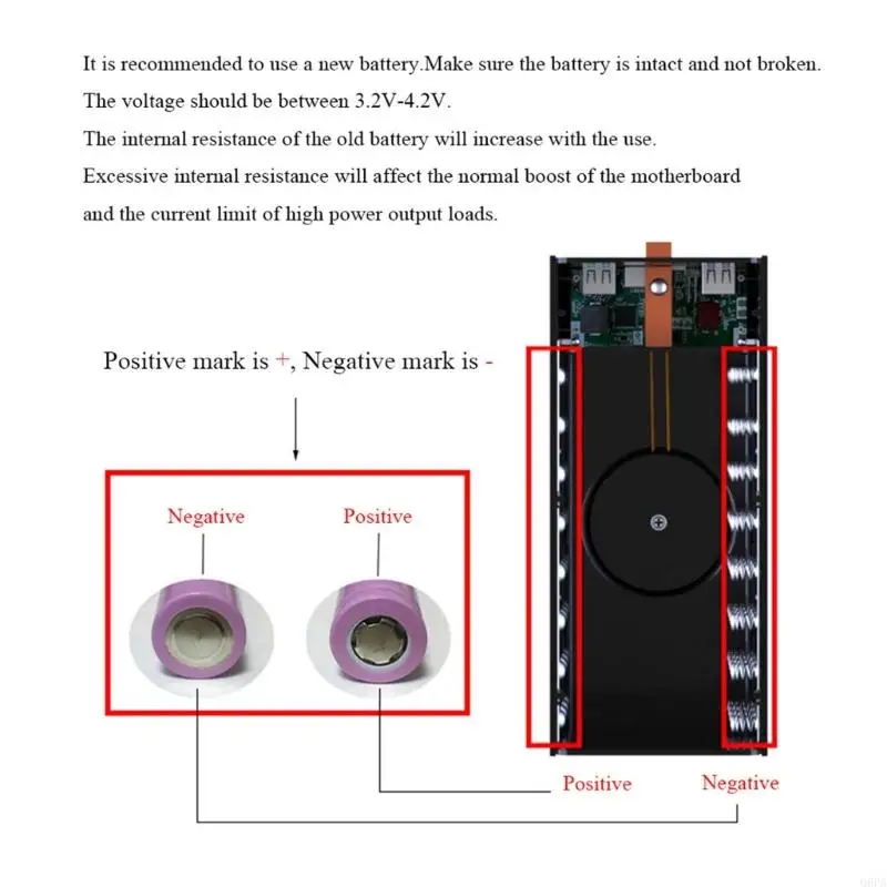 Фото Q6PA Portable 40x18650 Блок батареи DIY Power Box с быстрой зарядкой и многопользой. Нет батарей. №2